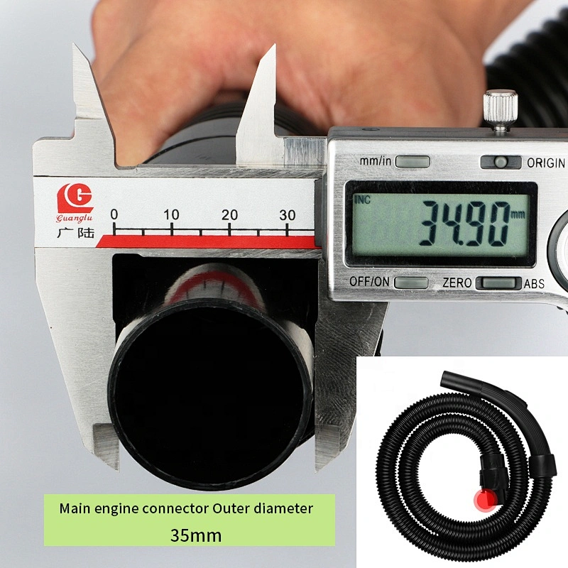 black EVA flexible cleaner vacuum hose +ABS hose fitting+ vacuum cleaner hose pipe of QW12T-05F QW12T-05E