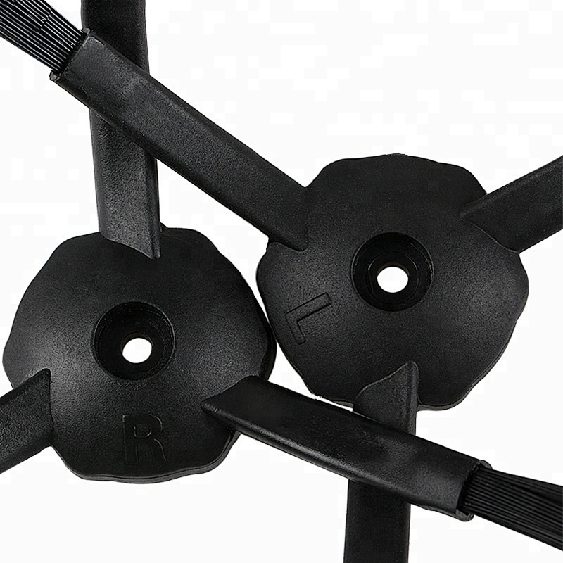 High Quality Solid PP Flocking Black CR120 Three Arms Side Brush X500 X580 KK8 Robot Parts Vacuum Cleaner Parts