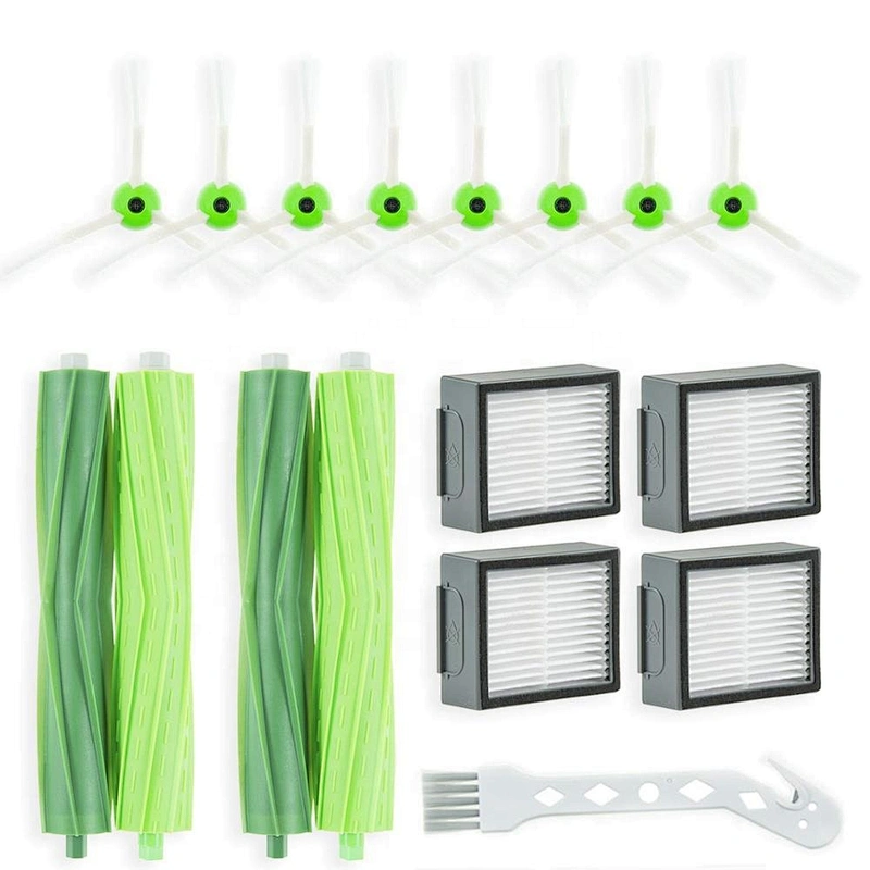 iRobots Roombas i7 i7+/i7 Plus E5 E6 E7 Robot Vacuum Cleaner Replacement Green Rubber Main Brush