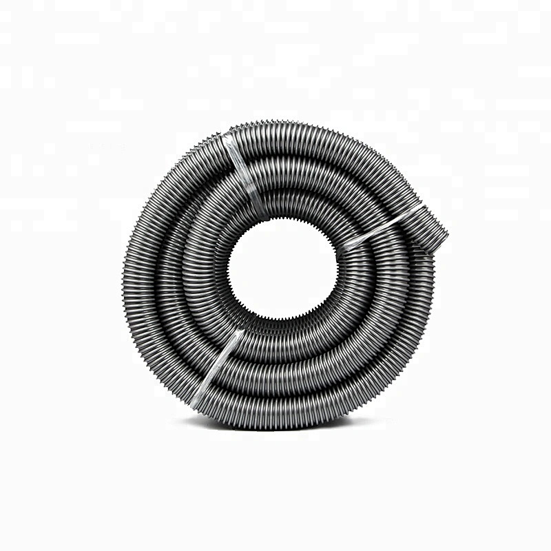Interal 50 Diameter Gray Torsion Resistance EVA Vacuum Cleaner Plastic Threaded Hose For Sewage Discharging