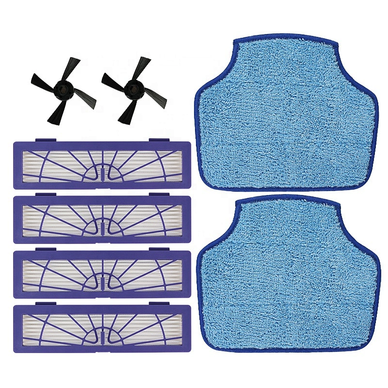 neato botvac robot vacuum accessories kit side brush*2/hepa filter *4/robot vacuum cleaner mop*2