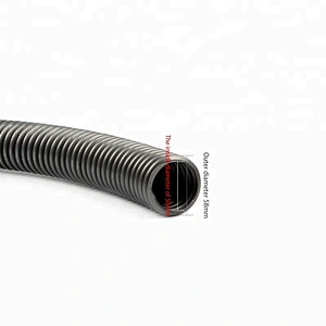 Interal 50 Diameter Gray Torsion Resistance EVA Vacuum Cleaner Plastic Threaded Hose For Sewage Discharging