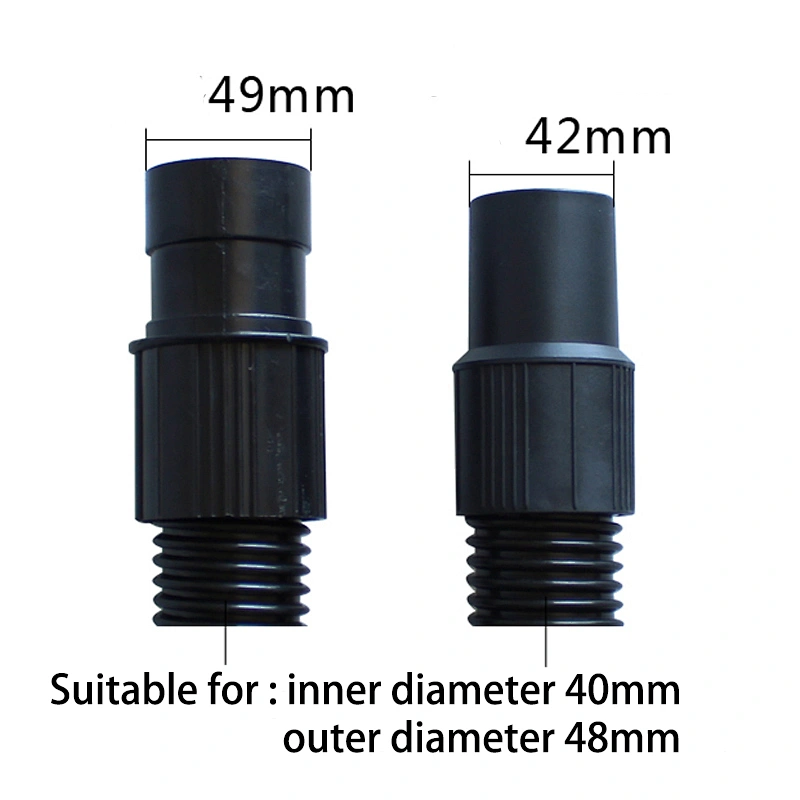 Inner Diameter 50mm Black High Temperature Flexible EVA Hose + hose adapter connector Of Vacuum Cleaner BF502 AS30 CB60 CB70