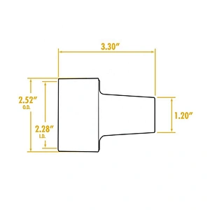 Shop Vacuum Cleaner Hose Adapter 2-1/2-Inch To 1-1/4-Inch pvc lay flat hose