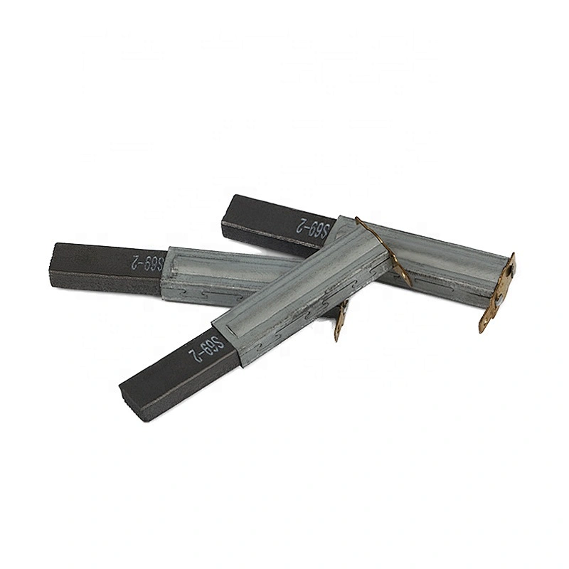 75*10*6mm Industrial Vacuum Cleaner Parts Silver Gray Carbon Motor Brush