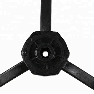 High Quality Solid PP Flocking Black CR120 Three Arms Side Brush X500 X580 KK8 Robot Parts Vacuum Cleaner Parts