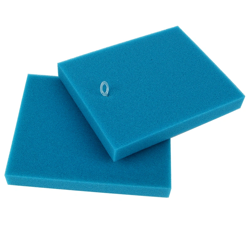 vacuum cleaner parts 126*151*20mm square green filter cotton to filter dust air