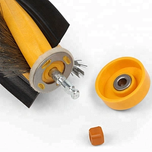 Household Flexible Yellow Plastic Flexible Bristle Brush For Robot Vacuum Cleaner Part