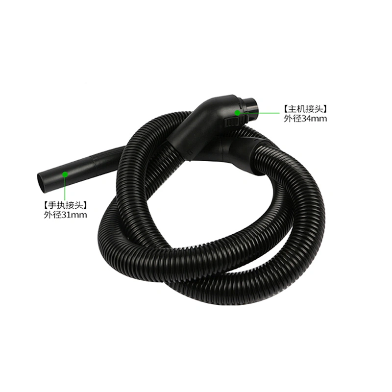 outer diameter 31*34mm black high temperature flexible vacuum hose+hose fitting+hose handle vacuum cleaner