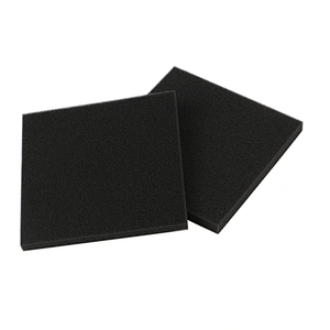 Size 110MM*110MM*10MM Square Black Washable For Recycling Flexible Vacuum Cleaner Filter Cotton
