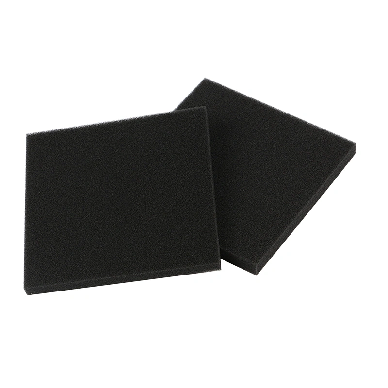 Size 110MM*110MM*10MM Square Black Washable For Recycling Flexible Vacuum Cleaner Filter Cotton