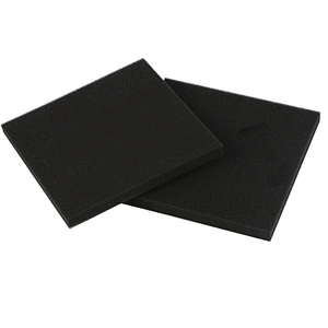 Size 110MM*110MM*10MM Square Black Washable For Recycling Flexible Vacuum Cleaner Filter Cotton