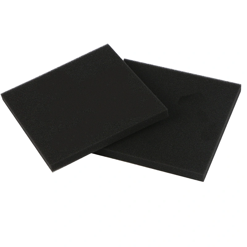 Size 110MM*110MM*10MM Square Black Washable For Recycling Flexible Vacuum Cleaner Filter Cotton