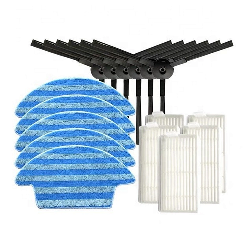 side brush*6/mop*5/hepa filter*5 fit for ecovacs deebot robot vacuum cleaner CEN546 S540