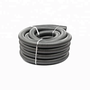 Interal 50 Diameter Gray Torsion Resistance EVA Vacuum Cleaner Plastic Threaded Hose For Sewage Discharging