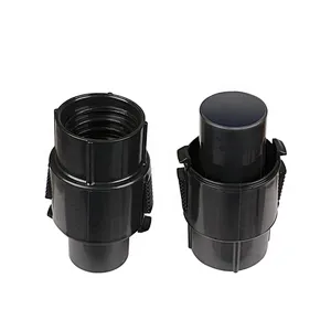 Good Quality PP Plastic  Black Vacuum Cleaner Hose Connectors For Plugging  In the Vacuum Host Interface