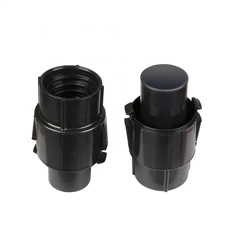 Good Quality PP Plastic  Black Vacuum Cleaner Hose Connectors For Plugging  In the Vacuum Host Interface