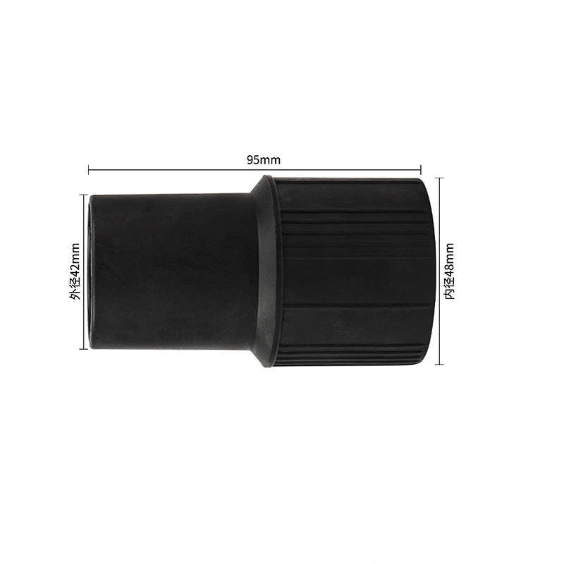 black vacuum cleaner outer diameter 42mm PP plastic connector for industrial vacuum cleaner parts