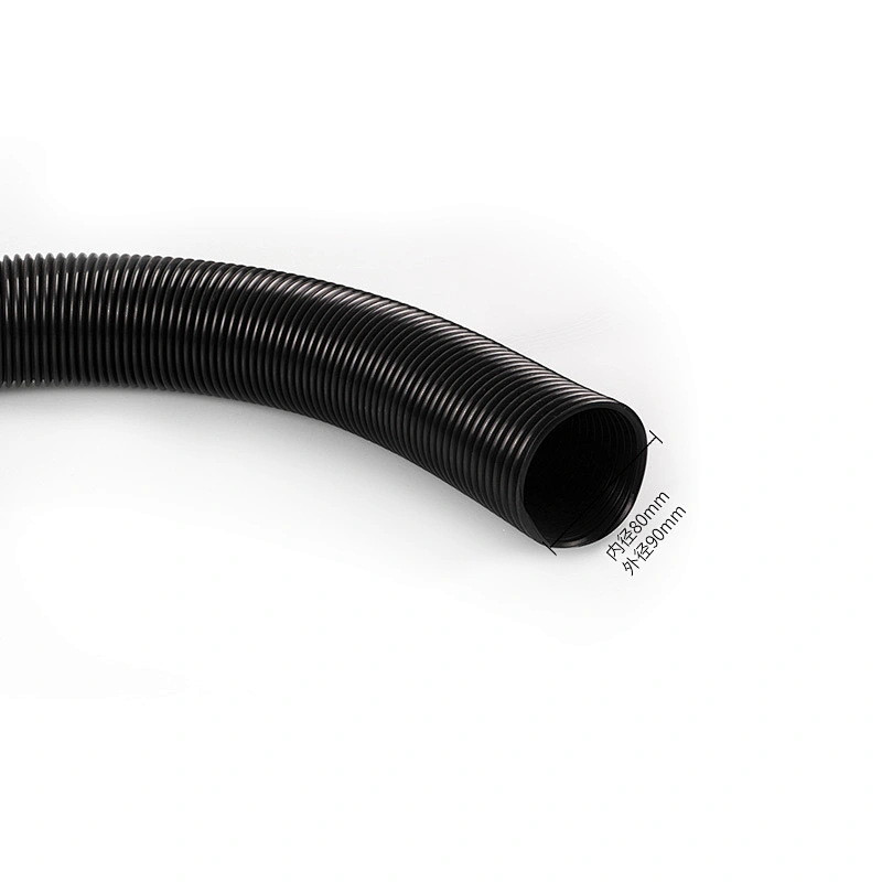inner diameter 80mm black pvc electrical hose with high flexible EVA vacuum cleaner of household cleaning
