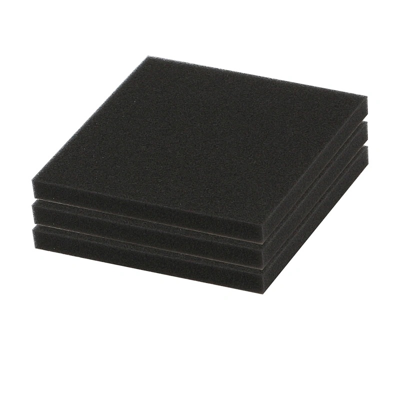 Size 110MM*110MM*10MM Square Black Washable For Recycling Flexible Vacuum Cleaner Filter Cotton