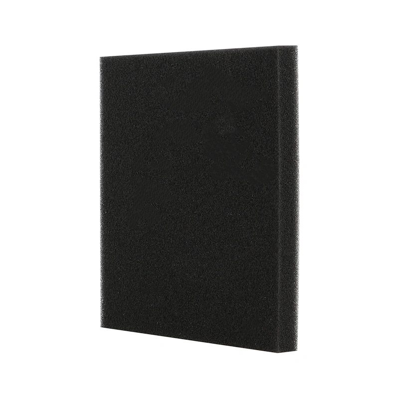 Size 110MM*110MM*10MM Square Black Washable For Recycling Flexible Vacuum Cleaner Filter Cotton