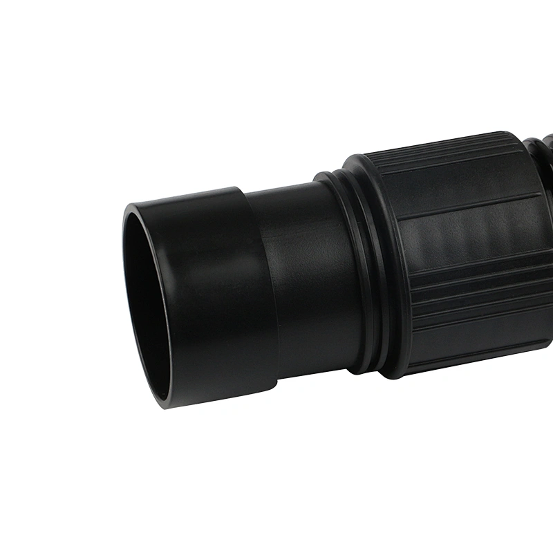 black vacuum cleaner connector inner diameter 40mm ABS plastic connector for industrial vacuum cleaner hose