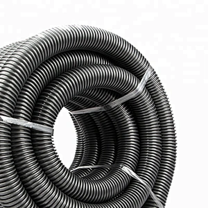 Interal 50 Diameter Gray Torsion Resistance EVA Vacuum Cleaner Plastic Threaded Hose For Sewage Discharging