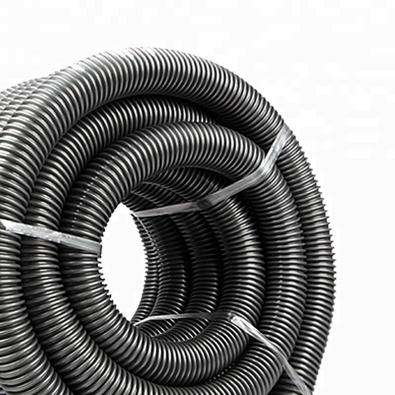 Interal 50 Diameter Gray Torsion Resistance EVA Vacuum Cleaner Plastic Threaded Hose For Sewage Discharging