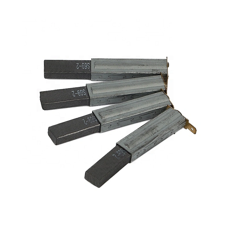 75*10*6mm Industrial Vacuum Cleaner Parts Silver Gray Carbon Motor Brush