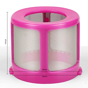 1 pcs american47*54*59mm pink hepa filter element cover for vacuum cleaner accessories and parts of filter hepa elements