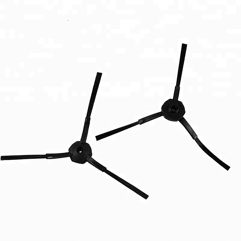 High Quality Solid PP Flocking Black CR120 Three Arms Side Brush X500 X580 KK8 Robot Parts Vacuum Cleaner Parts