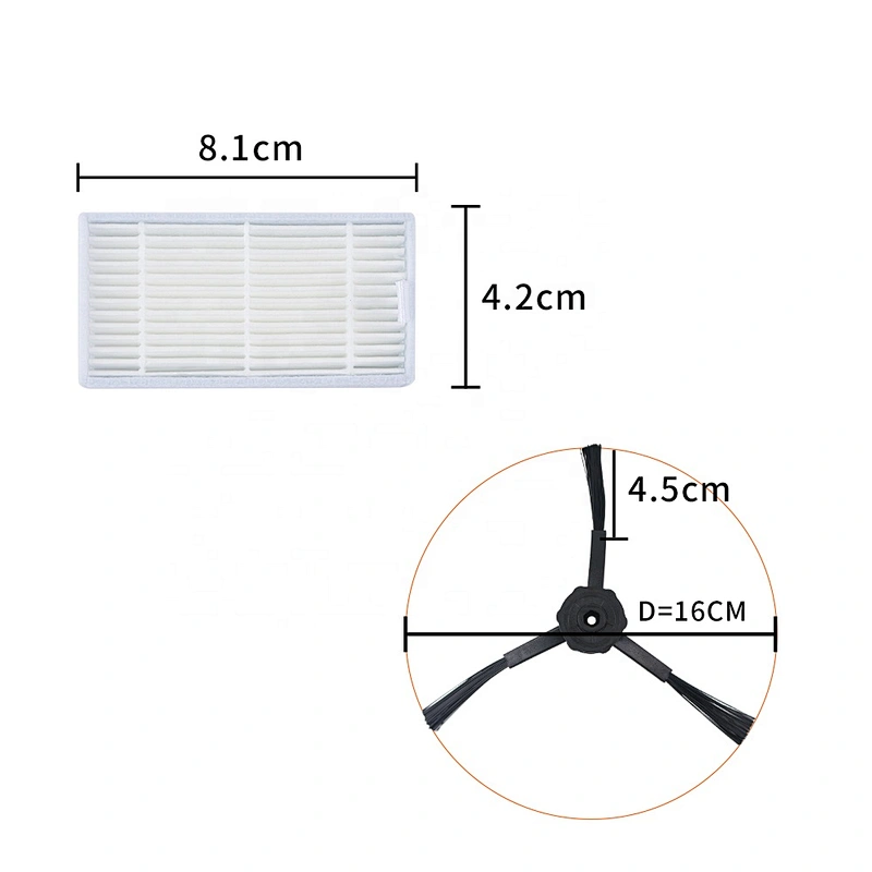 vacuum robot cleaner parts kit for ILIFE V5, V5s, V5s Pro ,V3s, V3s Pro use