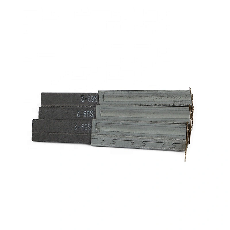 75*10*6mm Industrial Vacuum Cleaner Parts Silver Gray Carbon Motor Brush