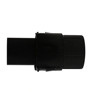 black vacuum cleaner connector inner diameter 40mm outer diameter 35mm ABS plastic connector for vacuum cleaner hose
