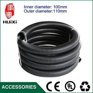 Black 100mm Inner Diameter flexible dredging EVA Hose of industrial equipment