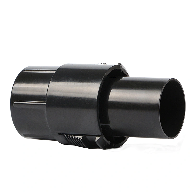 black vacuum cleaner connector inner diameter 40mm outer diameter 35mm ABS plastic connector for vacuum cleaner hose