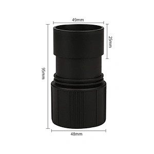 black vacuum cleaner connector inner diameter 40mm ABS plastic connector for all flexible vacuum cleaner hose