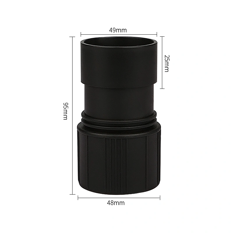 black vacuum cleaner connector inner diameter 40mm ABS plastic connector for all flexible vacuum cleaner hose