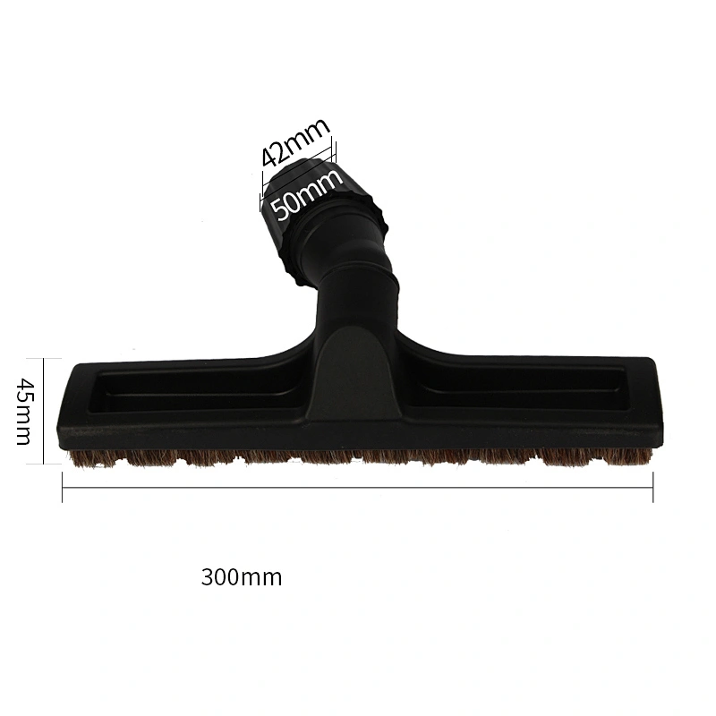 Vacuum cleaner parts horse hair floor cleaning brush with wheels