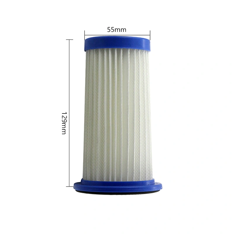 FC 82 Series Vacuum Cleaner Parts High Efficient Round White Air Hepa Filter 55*129mm