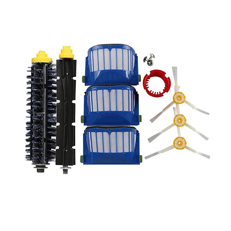 robot vacuum cleaner accessories kit side brush*5/hepa filter*4/a pair of main brush for 600 series