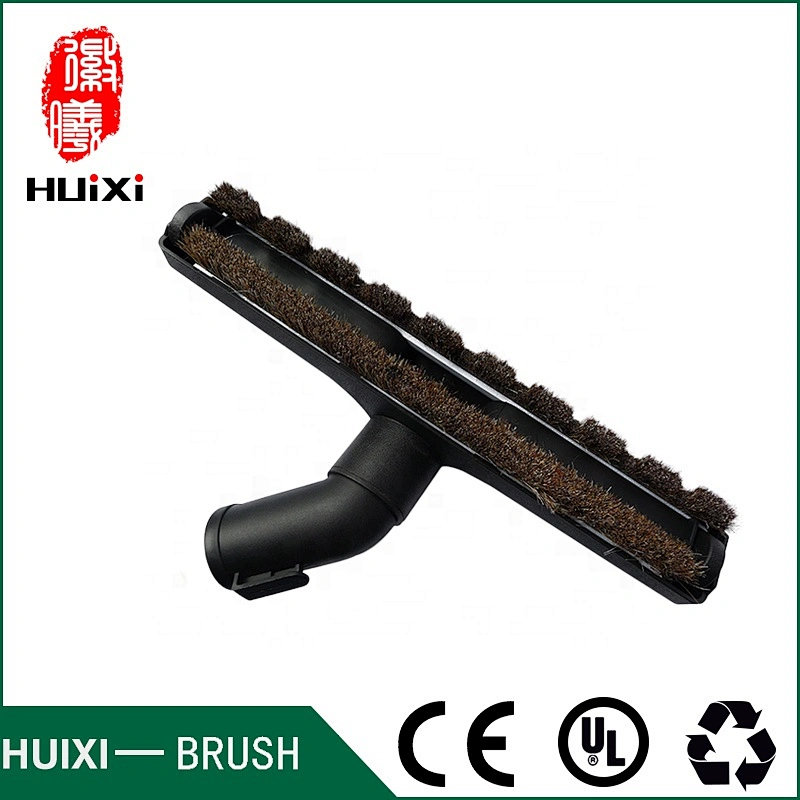 Vacuum Cleaner Parts Inner Diameter 32mm Horse Hair Floor Brush With Wheels
