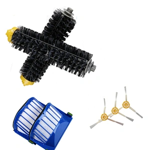robot vacuum cleaner accessories kit side brush*5/hepa filter*4/a pair of main brush for 600 series