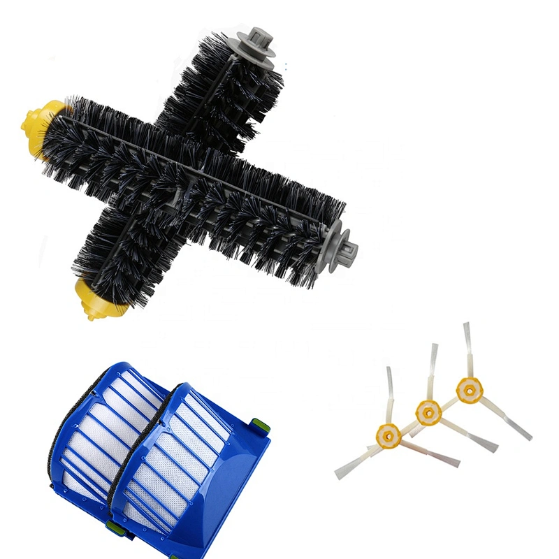 robot vacuum cleaner accessories kit side brush*5/hepa filter*4/a pair of main brush for 600 series