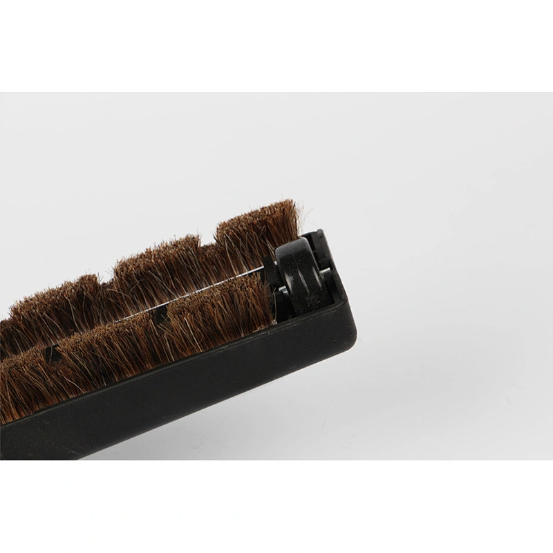 Vacuum cleaner parts horse hair floor cleaning brush with wheels