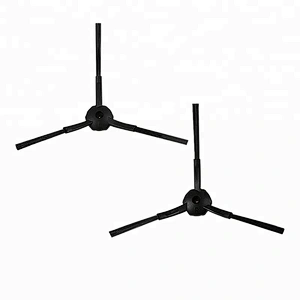 High Quality Solid PP Flocking Black CR120 Three Arms Side Brush X500 X580 KK8 Robot Parts Vacuum Cleaner Parts