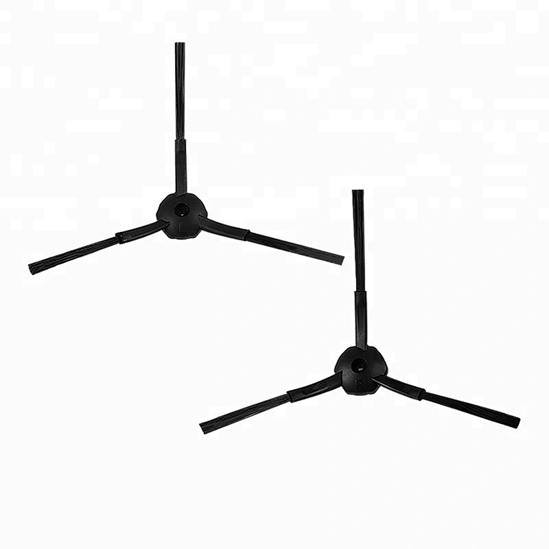 High Quality Solid PP Flocking Black CR120 Three Arms Side Brush X500 X580 KK8 Robot Parts Vacuum Cleaner Parts