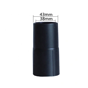 Black Vacuum Cleaner Outer Diameter 38mm ABS Plastic Connector for All Household Industrial Hoses