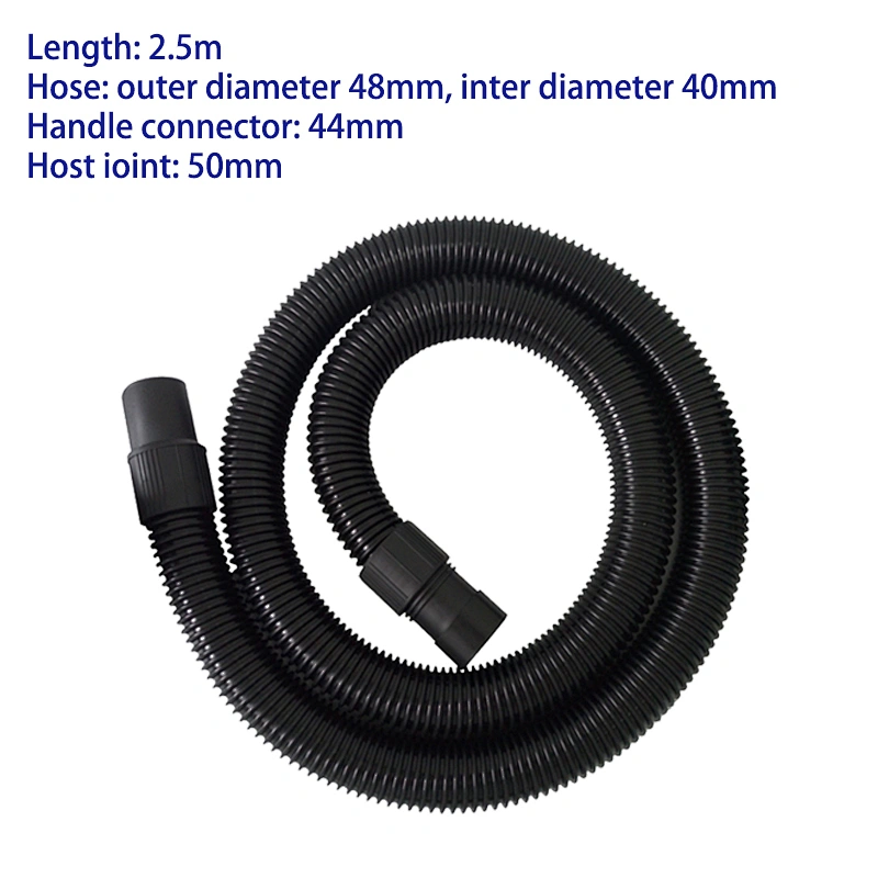 Inner Diameter 50mm Black High Temperature Flexible EVA Hose + hose adapter connector Of Vacuum Cleaner BF502 AS30 CB60 CB70