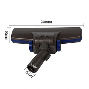 Inner Diameter 33mm Vacuum Cleaner Spare Parts PP Plastic Dust Cleaning Floor Brush